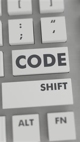 CODE BUTTON PRESSING ON KEYBOARD Vertical Video