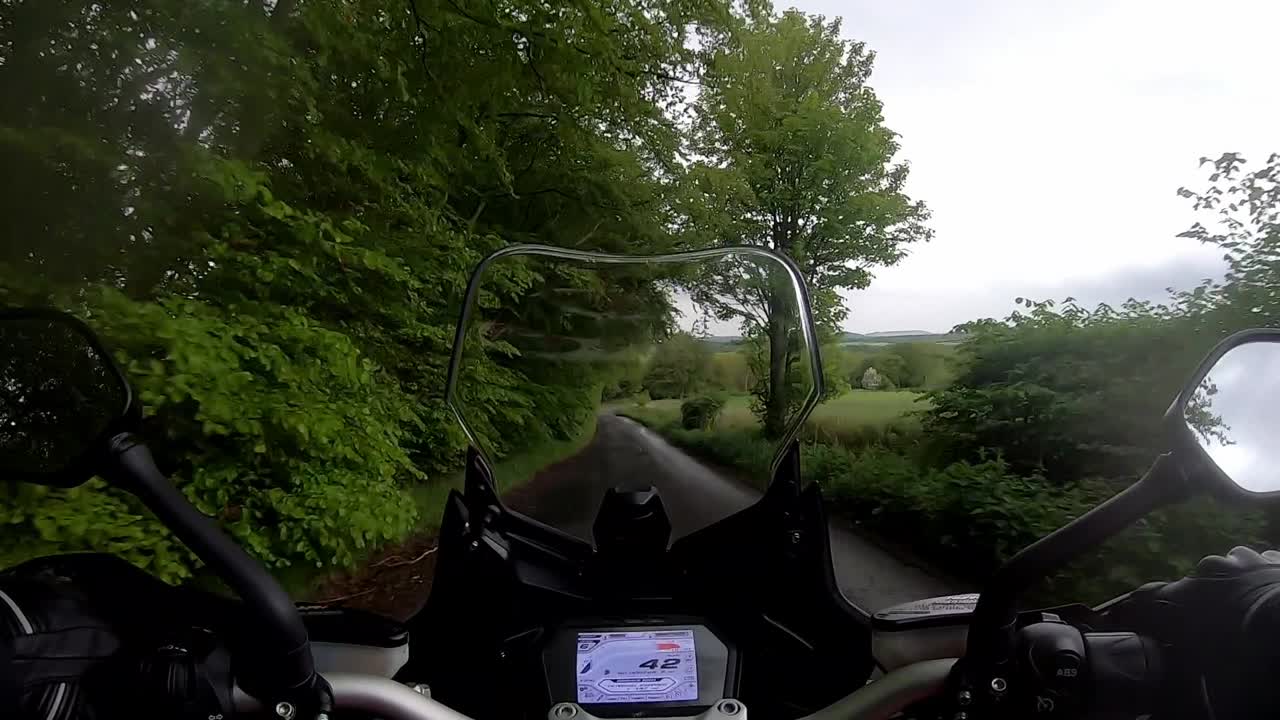 Motorcycle Ride Through Scotland Farmlands Spring 2 of 6