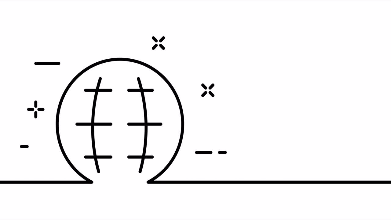 라인 아트 연속 드로잉: 단일 라인 드로잉, 고체 라인, 1 라인 연결, 인터넷 및 글로벌 연결의 애니메이션