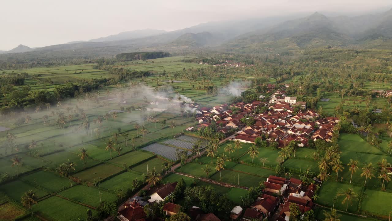 impresionante vista aérea en el monte argopuro