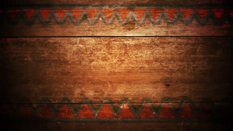 Geometric-pattern-and-sun-beams-on-wood