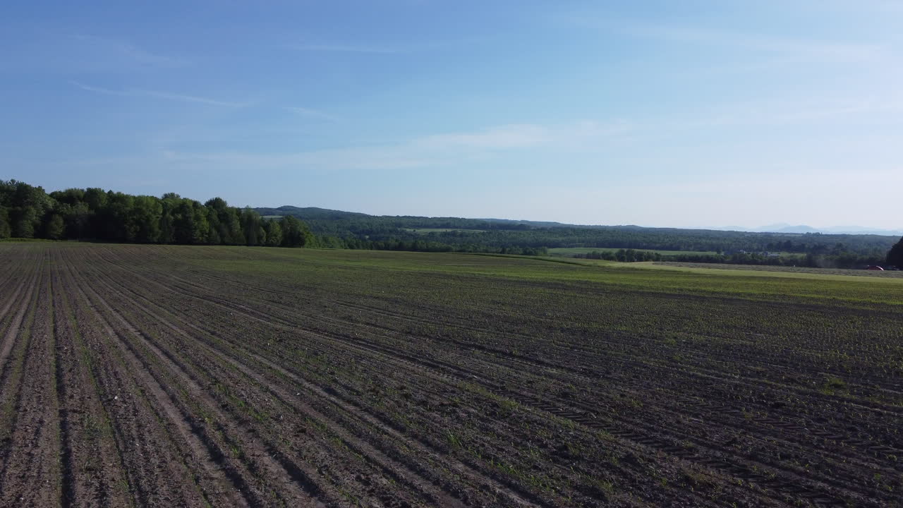 дрон был застрелен над полями вокруг коатикука, квебек, канада.
