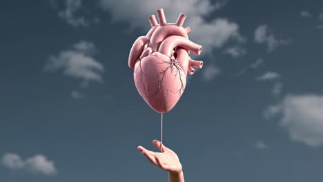 floating heart