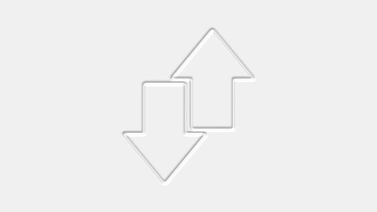 intercambio de flecha icono de transferencia en fondo blanco. 4k