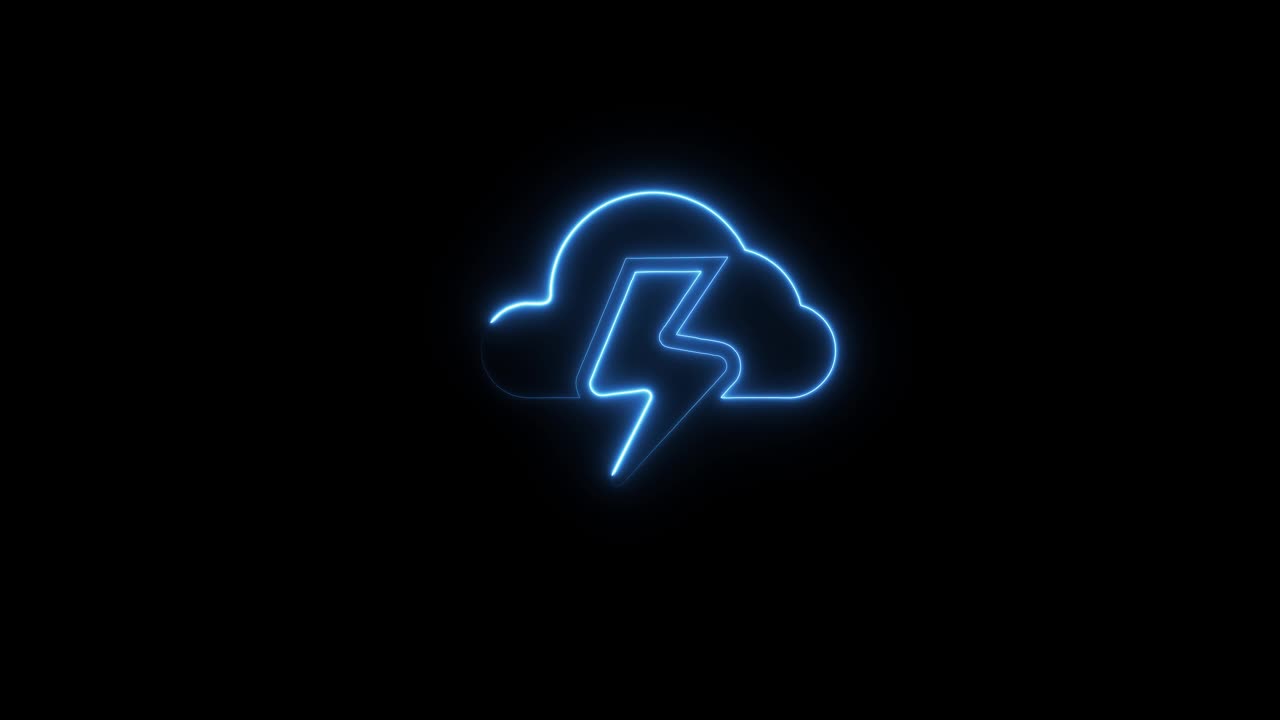 Lightning cloud icon