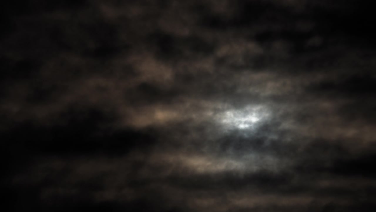 Stormy clouds moving fast in the morning sky