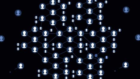 red de conexiones entre personas