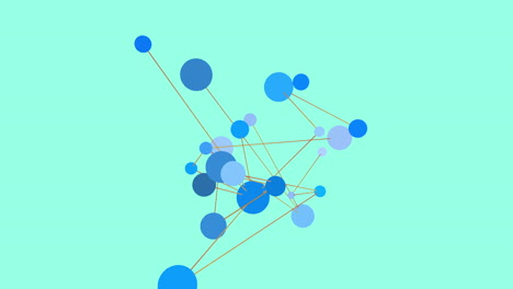 interconnected circle network visualizing relationships in a social network