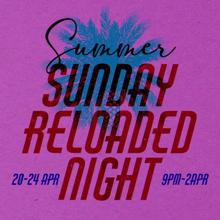Summer Sunday Reloaded Natbegivenheds Plakat Animation