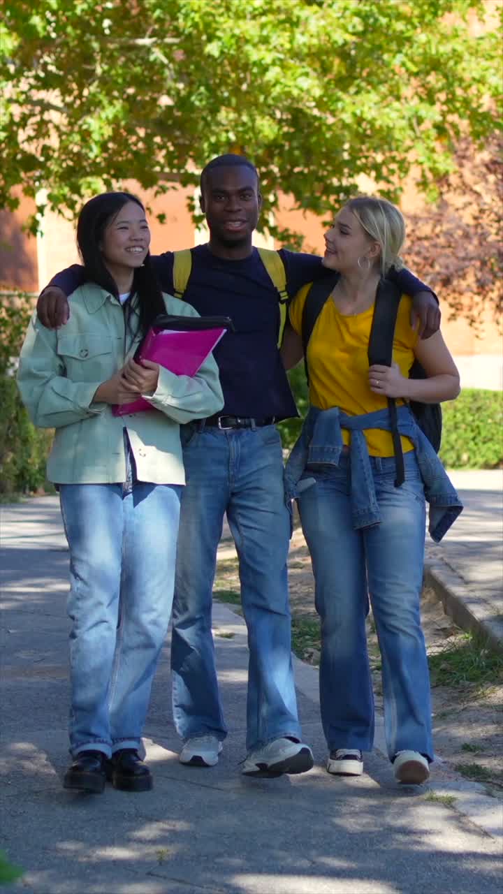 Group of Diverse Students on Campus