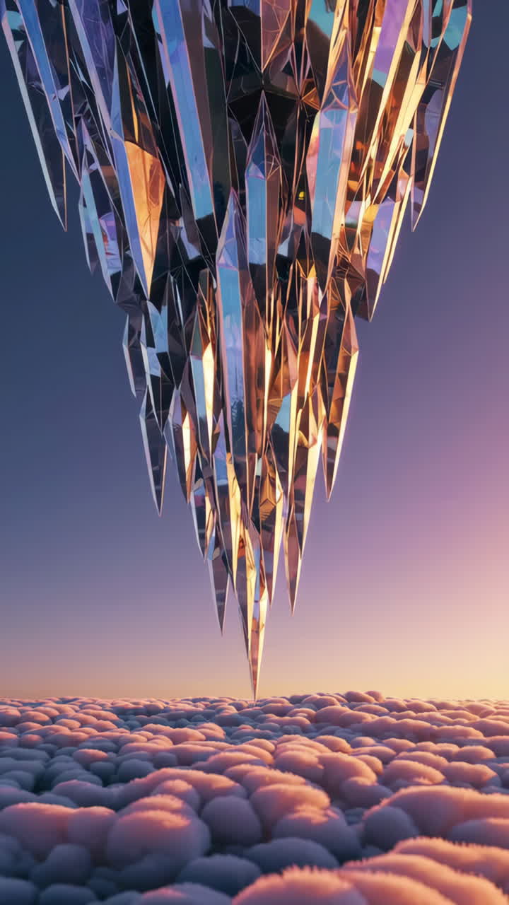 Crystal Formation Above a Cloud Sea