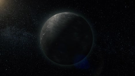 planeta gigante de gas. belleza del espacio profundo. miles de millones de galaxias en el universo. increíblemente hermoso. ganímedes