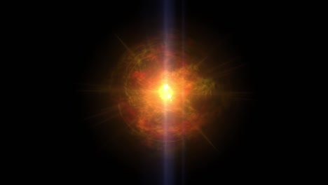 esfera de plasma animada de 4k sobre un fondo negro