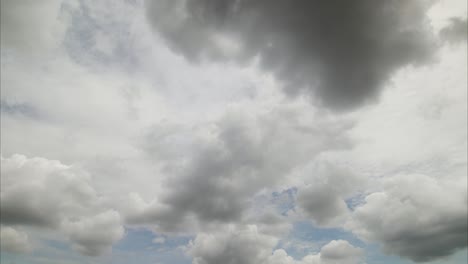 beautiful white clouds and blue sky in time lapse