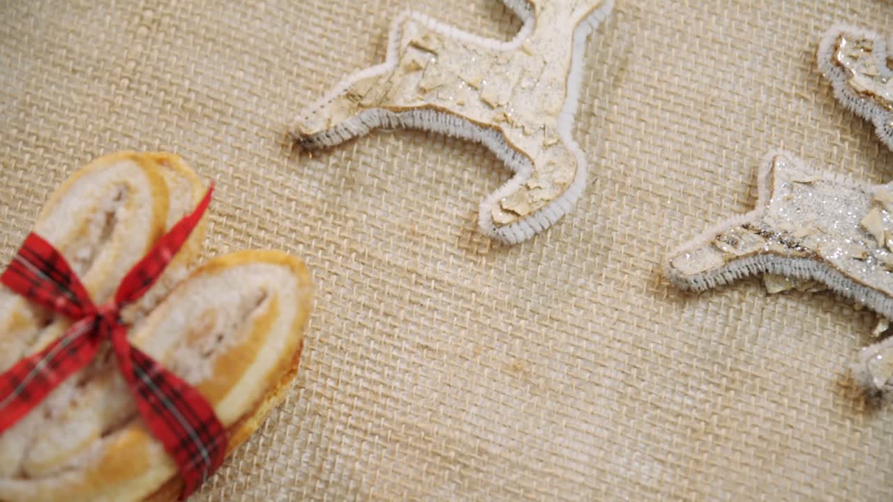 섬유 4k에 크리스마스 장식