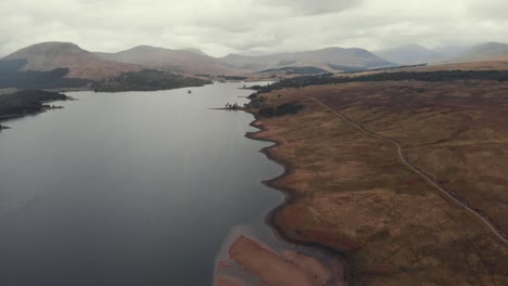 scottish lake in the northern highlands