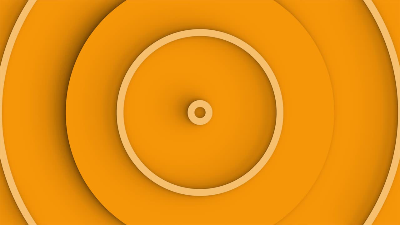 animación de fondo en bucle con círculos concéntricos naranjas que se mueven desde el centro.