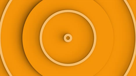 Looping background animation with orange concentric circles moving from center.