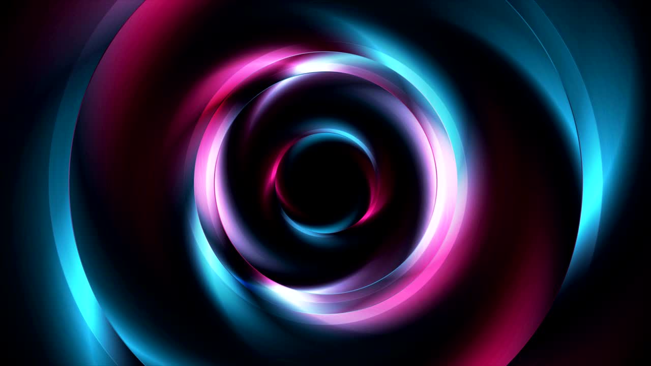 azul brillante y rosa círculos suaves fondo de movimiento de tecnología abstracta
