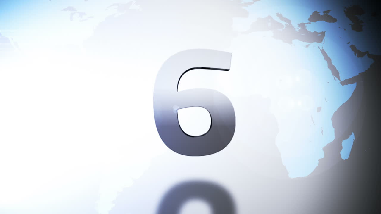 conto alla rovescia da dieci a uno