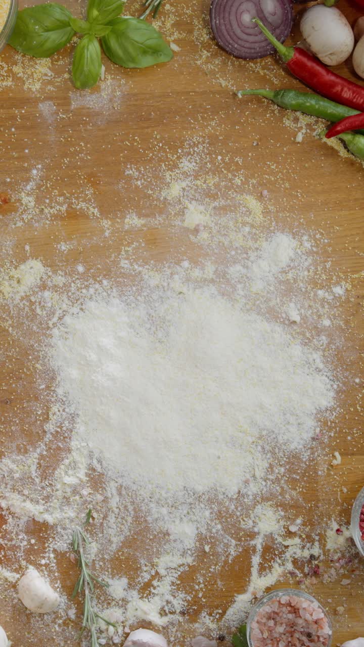 Preparing Pizza Ingredients