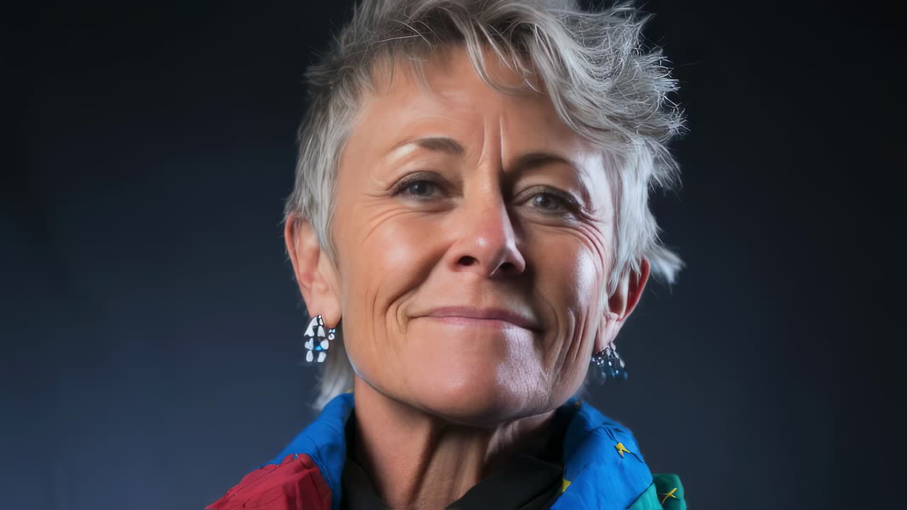 Confident and successful senior businesswoman smiling for a professional headshot, showcasing experience and leadership in the corporate world