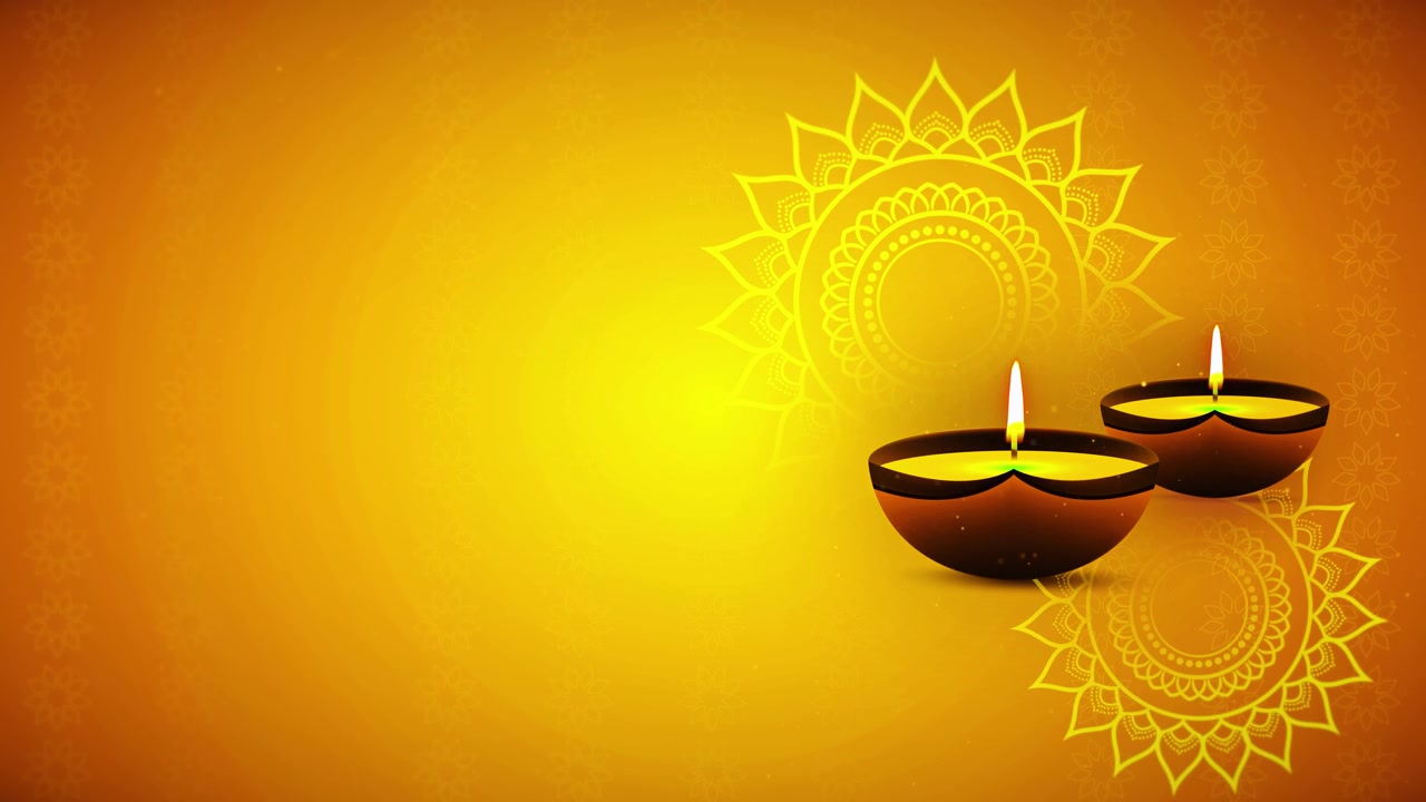Buon Diwali, Deepavali o Dipawali, festa delle luci, sfondo di auguri e celebrazione, luci 3D 4K.