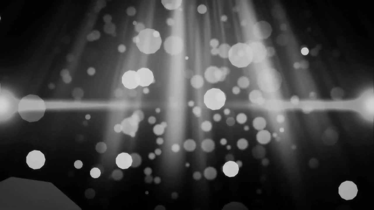 검은 바탕에 움직이는  반점의 애니메이션