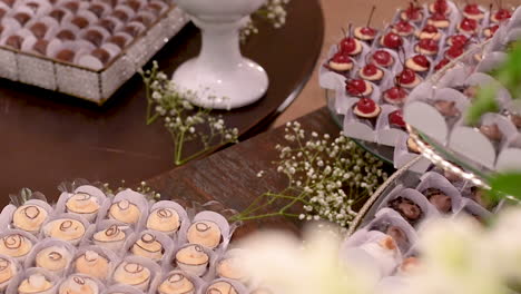 candy table for a wedding party