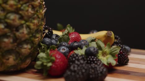 fruits spinning on a cutting board-1