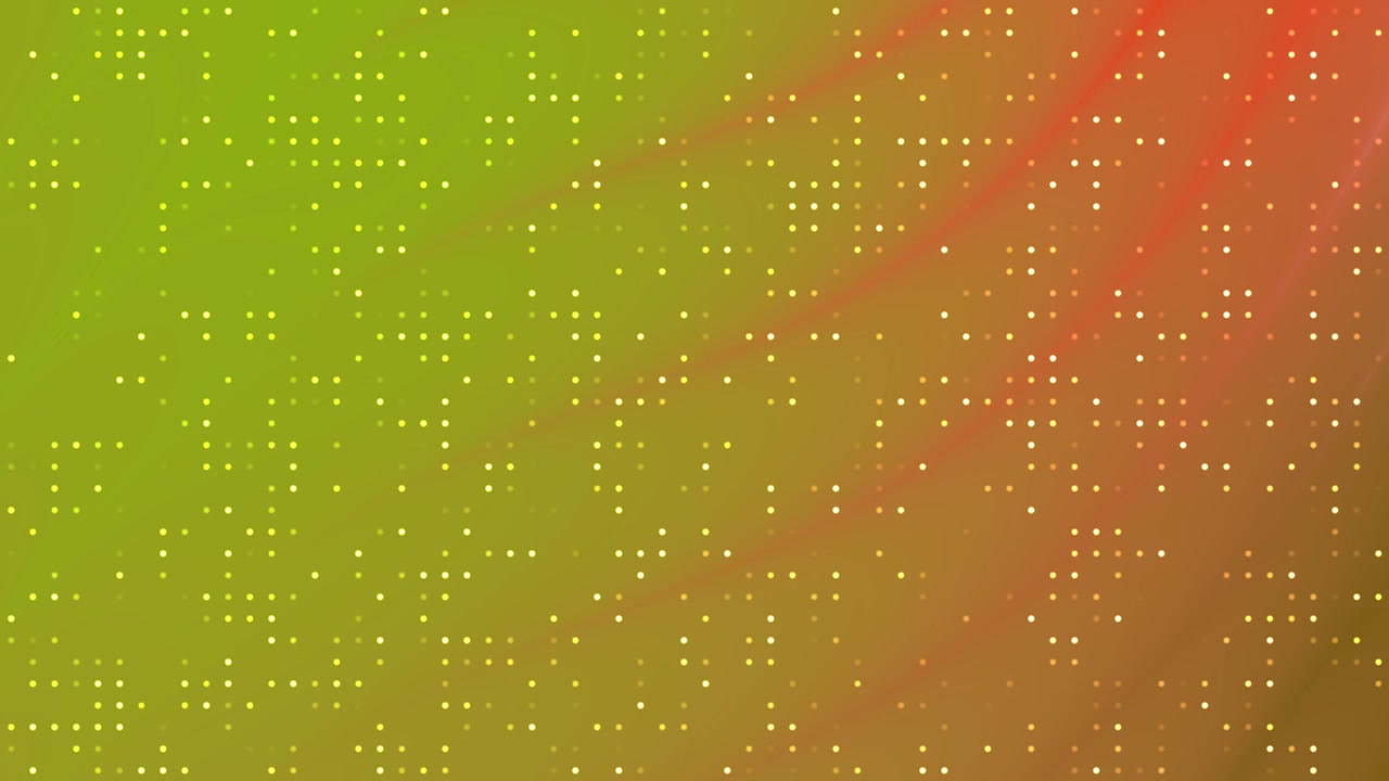 Animated Digital Grid of Glowing Dots on Gradient Background