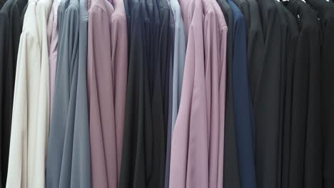 colorful women's clothing on a rack