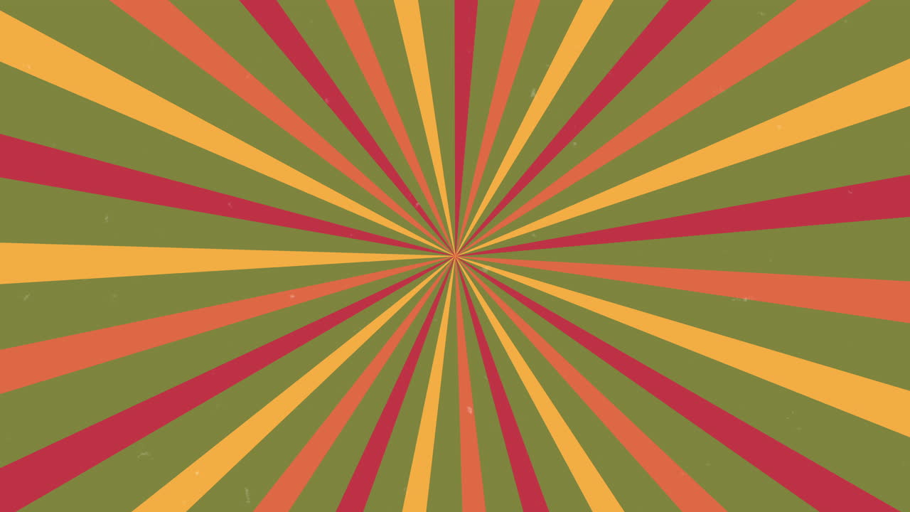 Colorful Retro Sunburst Rays Spinning Background