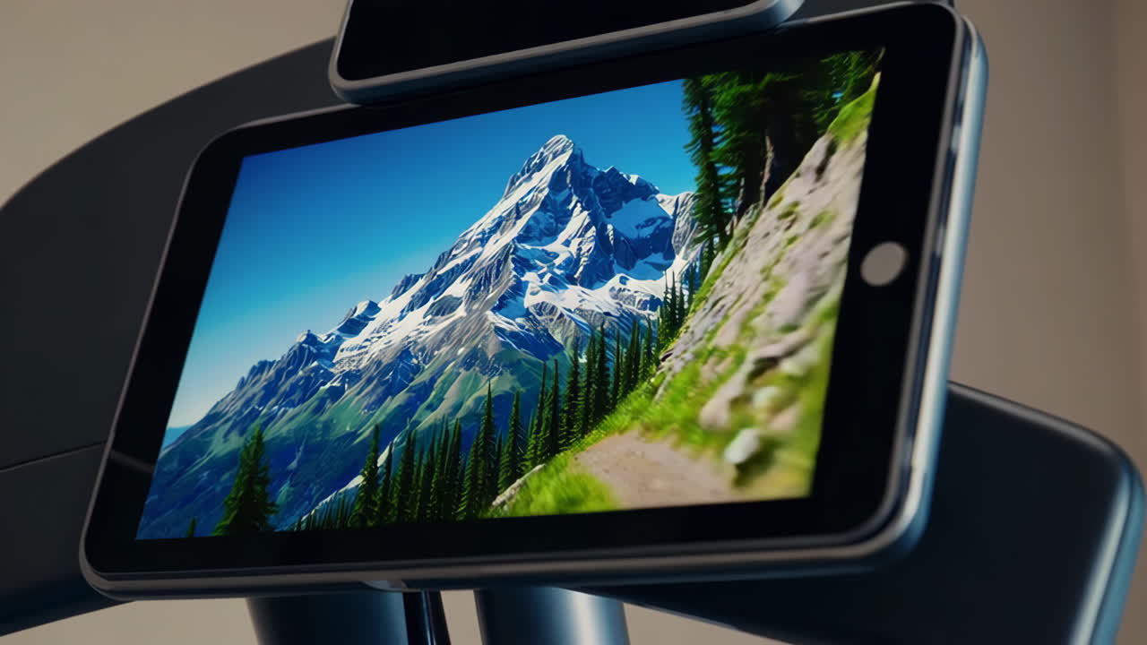 Mountain View on Tablet Screen