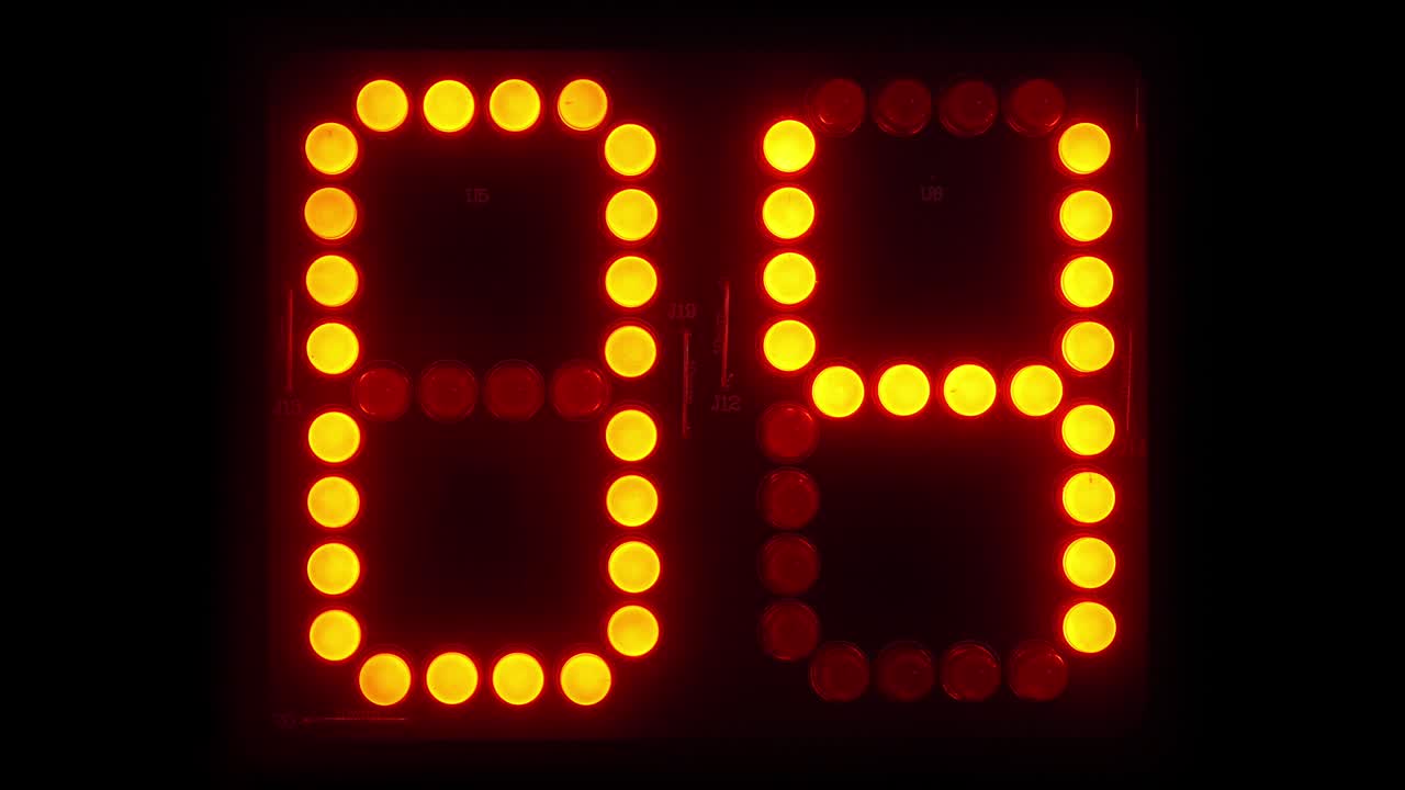 cuenta atrás de 10 segundos con led