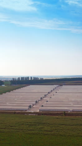 big field of farming buildings. outdoor organic agricultural landscapes. vertical video