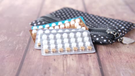 birth control pills in a pouch