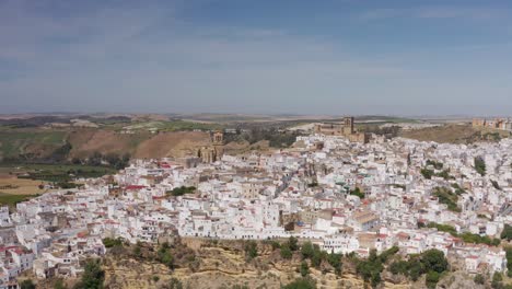 aerial view of a charming spanish town