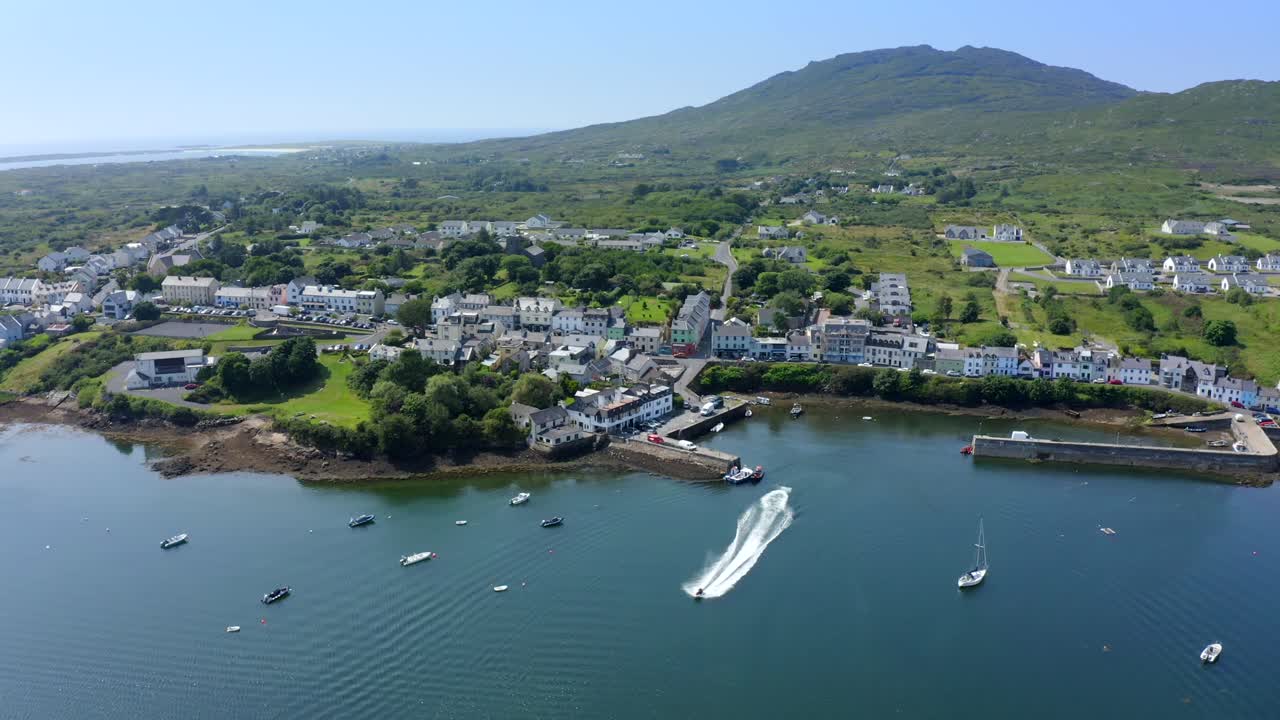 roundstone village, connemara, county galway, 아일랜드, 2021년 7월