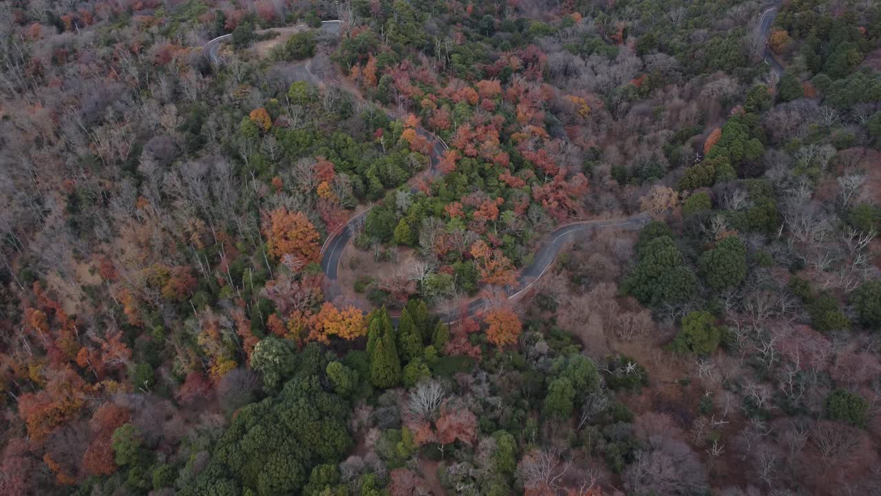 나라, 와카쿠사 산의 스카이라인 조감도