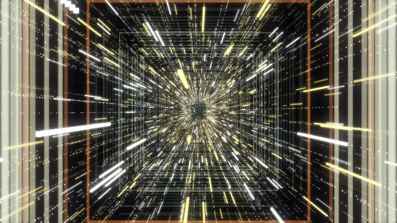 абстрактный светящийся туннель данных