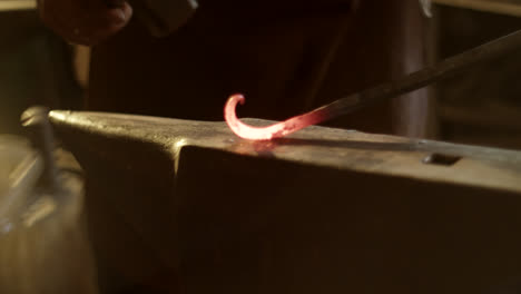 blacksmith forging metal