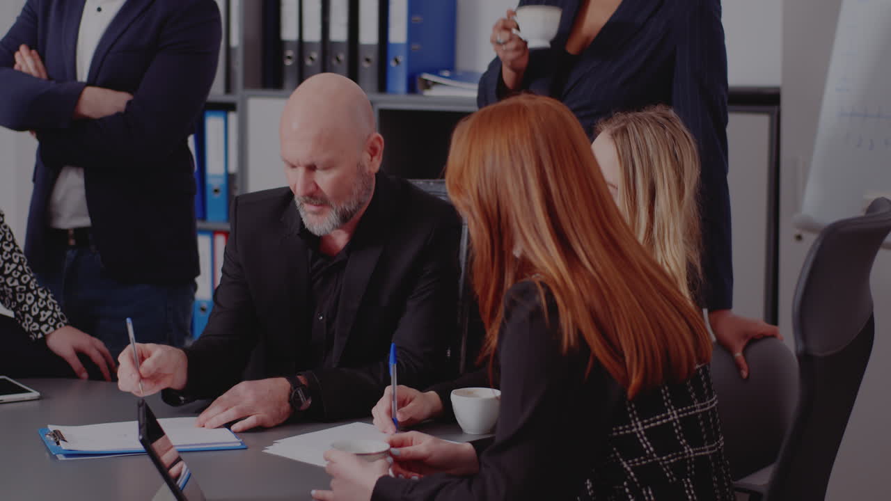 Business meeting with teamwork and collaboration in the office