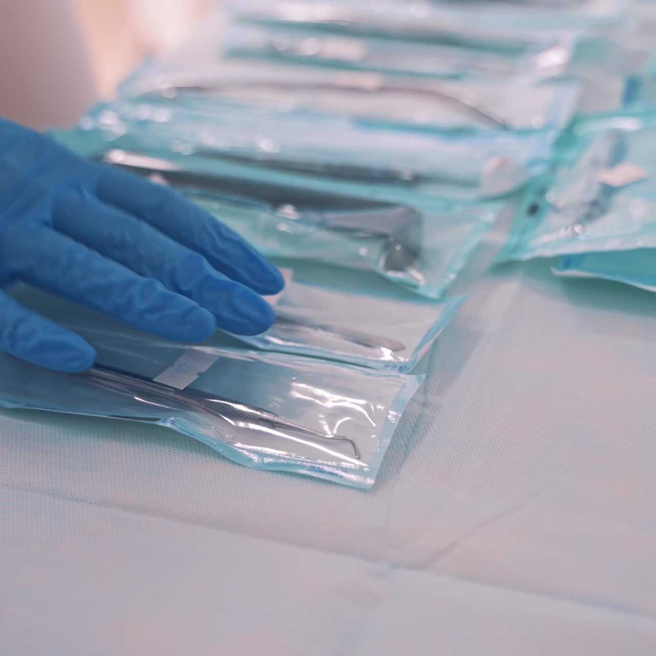 Set of dentist tools