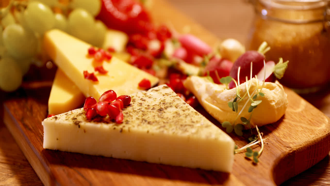 바 4k 4k에 테이블에 놓인 음식