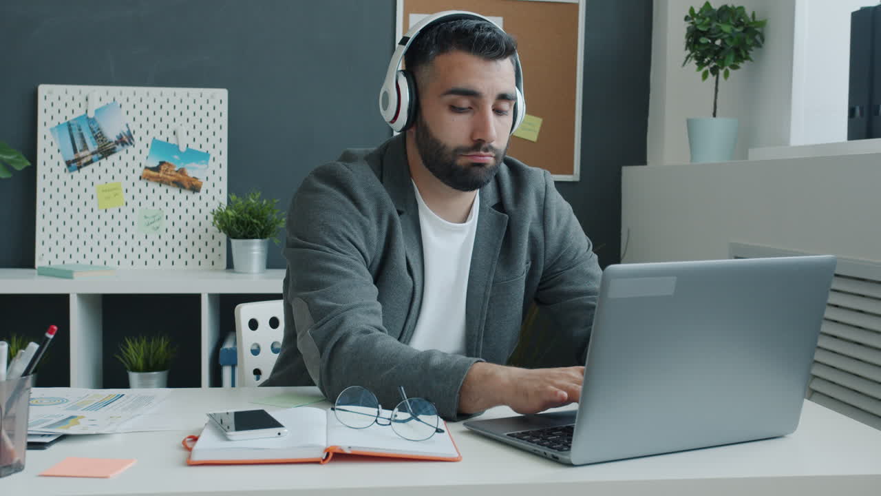 Businessman working in the office