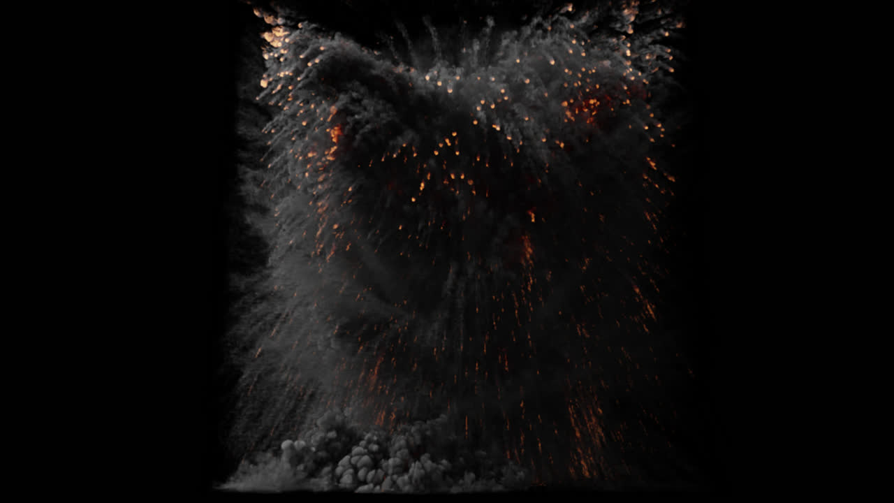 efectos visuales de la explosión