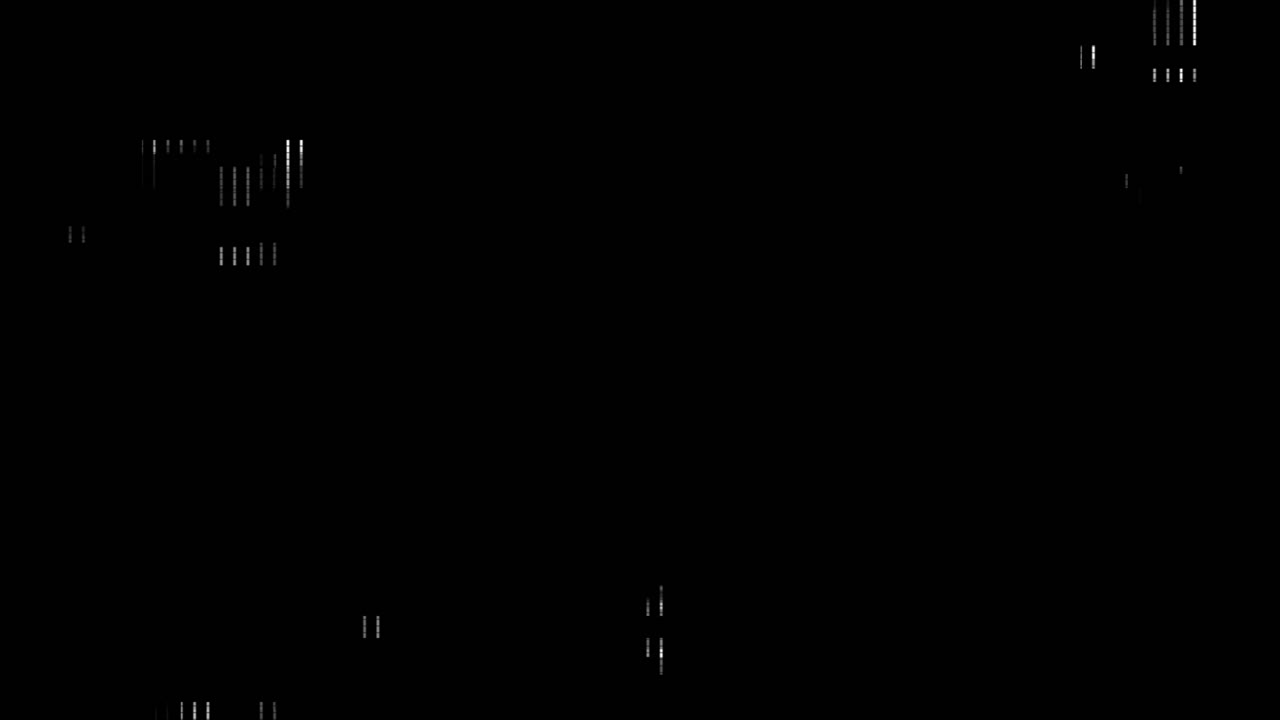 Abstract Digital Glitch Lines on Black Background