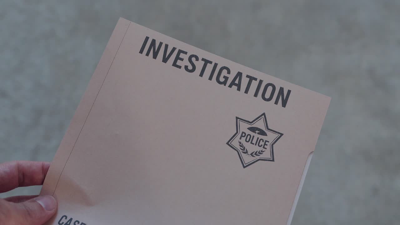 mysterious documents handled during a secret case file review