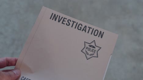 mysterious documents handled during a secret case file review